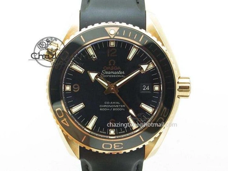 0327 TimelessDesign Speedmaster Moonwatch in Moonshine Gold YG RMF Best Edition YG Dial on Black Rubber Strap Manual Chrono 7834